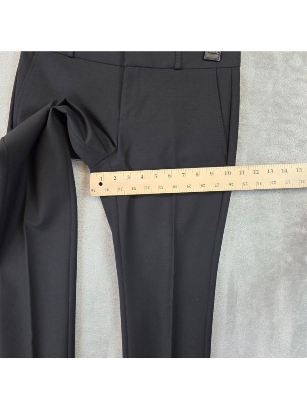 Banana Republic Ryan Dress Pants Womens 2 Petite Black Twill Stretch Work Office - Picture 11 of 13